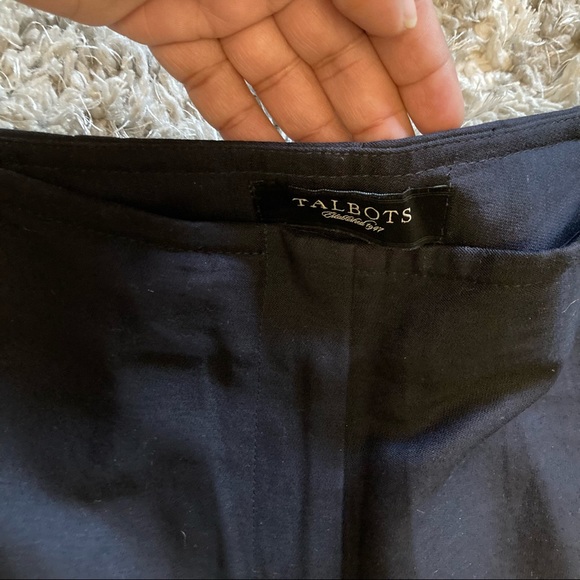 Talbots Navy Trousers NWOT - Picture 4 of 10